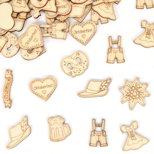 Oktoberfest Tischdeko,100 Stück Oktoberfest Streudeko Holz Konfetti,Bayerische Tischdeko,Bierfest Wiesn Tischdekoration for Bayrische Party Deko Oktoberfest Tischdeko,100 Stück Oktoberfest Streudeko Holz Konfetti,Bayerische Tischdeko,Bierfest Wiesn Tischdekoration for Bayrische Party Deko von Augesak