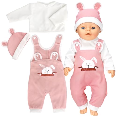 Puppenkleidung, Kleidung New Baby, Kleidung Outfits für Baby Puppen, Puppenzubehör mit Hut Langarm Hose, Puppenkleider, Puppe Kleidung, Geschenke für Mädchen Jungen Puppenkleidung, Kleidung New Baby, Kleidung Outfits für Baby Puppen, Puppenzubehör mit Hut Langarm Hose, Puppenkleider, Puppe Kleidung, Geschenke für Mädchen Jungen von Augesak