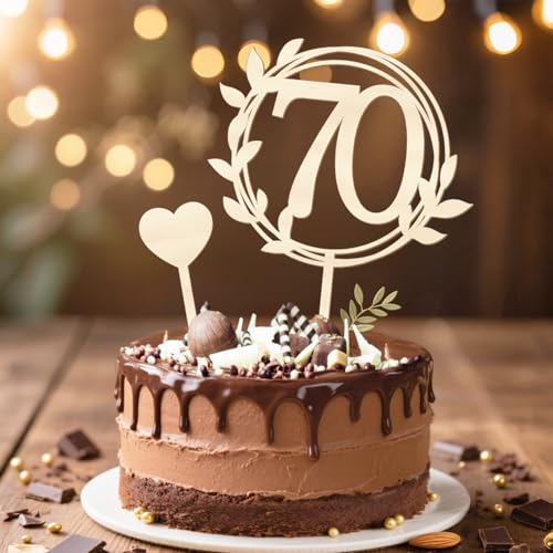 Tortendeko 70 Geburtstag Frau Mann, Cake Topper 70 Geburtstag Deko, Holz Happy 70th Birthday Kuchendeko, Geburtstagsdeko für 70. Geburtstags Frauen Männer Tortendeko Tortendeko 70 Geburtstag Frau Mann, Cake Topper 70 Geburtstag Deko, Holz Happy 70th Birthday Kuchendeko, Geburtstagsdeko für 70. Geburtstags Frauen Männer Tortendeko von Augesak