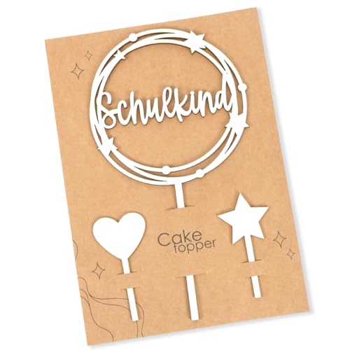 Tortendeko Einschulung, Kuchen Deko Einschulung, Holz Schulkind Tortendeko, Cake Topper Schulkind Kuchen Deko, Schulanfang Torten Topper, Kuchendeko Schulanfang für Mädchen Junge Schuleinführung Party Tortendeko Einschulung, Kuchen Deko Einschulung, Holz Schulkind Tortendeko, Cake Topper Schulkind Kuchen Deko, Schulanfang Torten Topper, Kuchendeko Schulanfang für Mädchen Junge Schuleinführung Party von Augesak