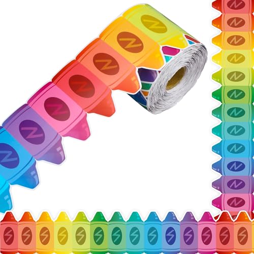 Buntstift für Klassenzimmer, Pinnwand, Dekoration, gewellter Buntstift, gestanzte Bordüre, Regenbogenkreiden, Papierausschnitte für Schule, Büro, Kreidetafel, Wanddekoration Buntstift für Klassenzimmer, Pinnwand, Dekoration, gewellter Buntstift, gestanzte Bordüre, Regenbogenkreiden, Papierausschnitte für Schule, Büro, Kreidetafel, Wanddekoration von Augisteen
