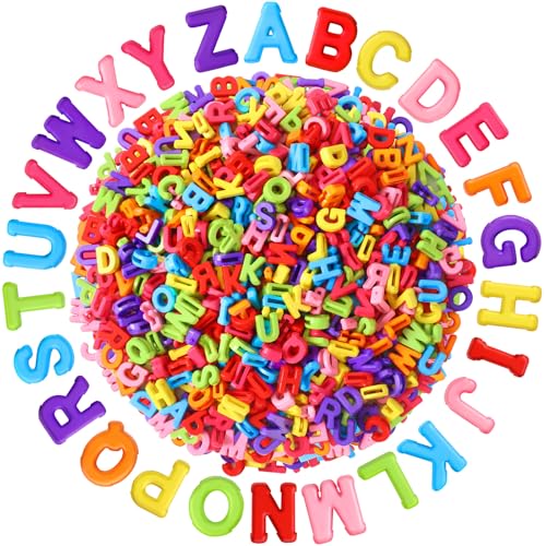 Augshy 700 Stück große Buchstabenperlen, bunte Kunststoffperlen, A-Z, gemischte Alphabet-Formen, Perlen für Schmuckherstellung, Armbänder, Halsketten, Schlüsselanhänger, Schnürsenkel, Basteln Augshy 700 Stück große Buchstabenperlen, bunte Kunststoffperlen, A-Z, gemischte Alphabet-Formen, Perlen für Schmuckherstellung, Armbänder, Halsketten, Schlüsselanhänger, Schnürsenkel, Basteln von Augshy