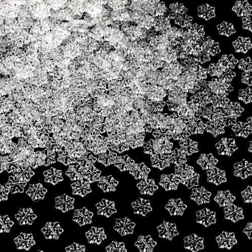 Augshy Schneeflocken-Perlen, 900 Stück, transparente Acryl-Winterperlen für Schmuckherstellung, Weihnachten, Winterurlaub, Party, Dekoration, Halsketten, Armbänder, Ohrringe, Haarperlen Augshy Schneeflocken-Perlen, 900 Stück, transparente Acryl-Winterperlen für Schmuckherstellung, Weihnachten, Winterurlaub, Party, Dekoration, Halsketten, Armbänder, Ohrringe, Haarperlen von Augshy