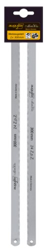 Augusta-Heckenrose Ersatzblätter 300mm 2 Stk. I Metallsägeblatt mit gewellter, feiner Zahnung für leichte Metallbearbeitung I Ersatzblätter für Metallsägen von augusta heckenrose