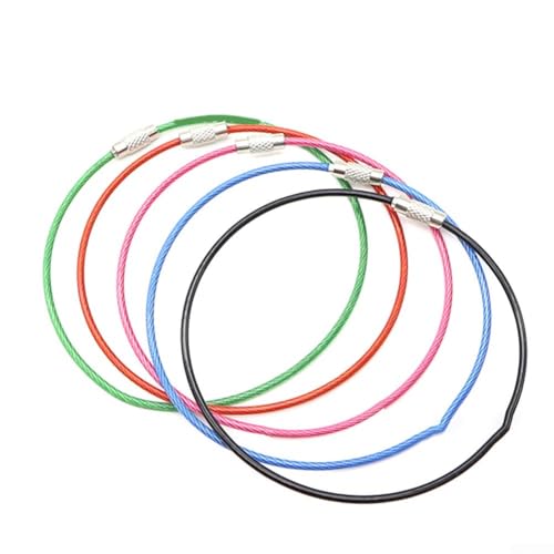 100 Stück Edelstahl-Drahtschlaufen, ideal für Schlüsselanhänger und Etikett 100 Stück Edelstahl-Drahtschlaufen, ideal für Schlüsselanhänger und Etikett von AugustknowU