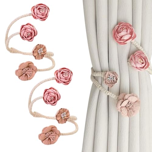 Auiremrti Vorhang Raffhalter, 2 Stück Rosa PfirsichblüteTwist Design Gardinenhalter, Dekorative Vorhanghalter Für Mädchenzimmer,Gardinenband Und Raffhalter Set Auiremrti Vorhang Raffhalter, 2 Stück Rosa PfirsichblüteTwist Design Gardinenhalter, Dekorative Vorhanghalter Für Mädchenzimmer,Gardinenband Und Raffhalter Set von Auiremrti