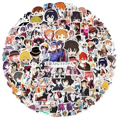 Bungo Stray Dogs Aufkleber, Anime, Nakahara Chuuya/Dazai Osamu, wasserdicht, Anime-Wasserbecher, Aufkleber, Taschen, Notizbücher, Aufkleber, 100 Stück Bungo Stray Dogs Aufkleber, Anime, Nakahara Chuuya/Dazai Osamu, wasserdicht, Anime-Wasserbecher, Aufkleber, Taschen, Notizbücher, Aufkleber, 100 Stück von Aulande