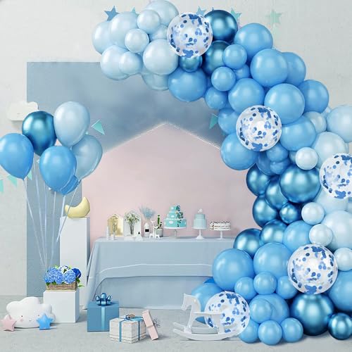 Blaues Baby-Ballon-Set zur Enthüllung des Geschlechts, Taufdekoration für die Ankündigung des Geschlechts, Babyparty, Geburtstagsparty, 97-teiliges Set Blaues Baby-Ballon-Set zur Enthüllung des Geschlechts, Taufdekoration für die Ankündigung des Geschlechts, Babyparty, Geburtstagsparty, 97-teiliges Set von Auliuse