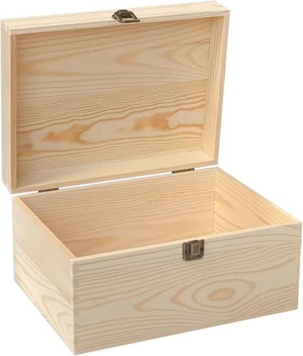 Unlackierte Holzkiste mit Deckel Unlackierte Holzkiste mit Deckel von Aulufft