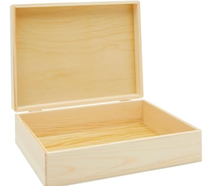Unlackierte Holzkiste mit Deckel Unlackierte Holzkiste mit Deckel von Aulufft