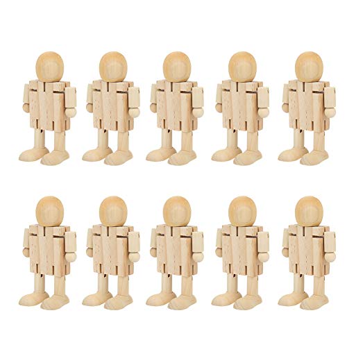 Aumotop Holzroboter Holz Menschen Figuren DIY Kunsthandwerk für Heimdekoration Aumotop Holzroboter Holz Menschen Figuren DIY Kunsthandwerk für Heimdekoration von Aumotop