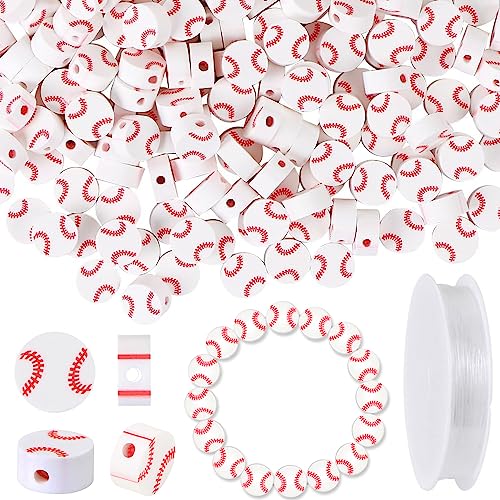 Aunifun Sportperlen, Polymer-Ton-Perlen, Bulk, Basketball, Baseball, Fußball, Volleyball, Rugby, Perlen für Schmuckherstellung, Armbänder, Halsketten mit elastischer Schnur, Weiß, 100 Stück Aunifun Sportperlen, Polymer-Ton-Perlen, Bulk, Basketball, Baseball, Fußball, Volleyball, Rugby, Perlen für Schmuckherstellung, Armbänder, Halsketten mit elastischer Schnur, Weiß, 100 Stück von Aunifun