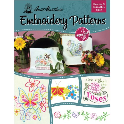 Aunt Martha's Übertragungsmuster:, Papier, Flowers & Butterflies, 8 1/2 x 11, 25 Aunt Martha's Übertragungsmuster:, Papier, Flowers & Butterflies, 8 1/2 x 11, 25 von Aunt Martha's