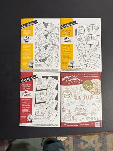 Aunt Martha's and Stitcher's Revolution Weihnachtsstickerei zum Aufbügeln Muster Set 1 Aunt Martha's and Stitcher's Revolution Weihnachtsstickerei zum Aufbügeln Muster Set 1 von Aunt Martha's
