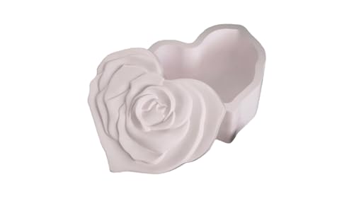 Herzförmige Silikonform mit Rosenmuster als Schachtel für DIY Kerzen Resin Seife, Schmuckkästchen, Schale, Deko Form für Gips, Keramik, Harz, Epoxidharz, Beton, Kerzenwachs, Wachs Gießpulver Herzförmige Silikonform mit Rosenmuster als Schachtel für DIY Kerzen Resin Seife, Schmuckkästchen, Schale, Deko Form für Gips, Keramik, Harz, Epoxidharz, Beton, Kerzenwachs, Wachs Gießpulver von Aurabeam