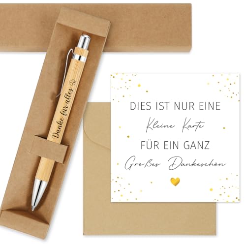 Aurasky Dankeschön Geschenke, Kugelschreiber mit Gravur, Dankeskarten und Geschenkbox, Danke für Alles, Abschiedsgeschenk für Familie Freunde Kollegen Lehrer Aurasky Dankeschön Geschenke, Kugelschreiber mit Gravur, Dankeskarten und Geschenkbox, Danke für Alles, Abschiedsgeschenk für Familie Freunde Kollegen Lehrer von Aurasky
