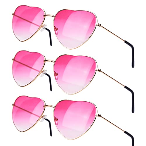 Aurasky 3 Paar Herz Party Brillen, Retro Party Sonnenbrille, Party Brille Rosa, Lustige Partybrillen, Hippie Herzförmige Brille für Fasching Halloween Foto Requisiten Geburtstagsfeier Aurasky 3 Paar Herz Party Brillen, Retro Party Sonnenbrille, Party Brille Rosa, Lustige Partybrillen, Hippie Herzförmige Brille für Fasching Halloween Foto Requisiten Geburtstagsfeier von Aurasky