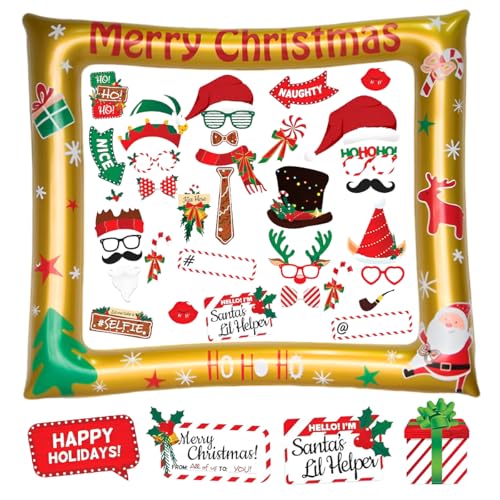 Weihnachten Aufblasbare Fotorahmen, 39 Stück Foto Requisiten Fotobox Accessoires für Weihnachten, Foto Rahmen Neujahr Foto Booth Props Weihnachtsdeko Weihnachten Aufblasbare Fotorahmen, 39 Stück Foto Requisiten Fotobox Accessoires für Weihnachten, Foto Rahmen Neujahr Foto Booth Props Weihnachtsdeko von Aurasky