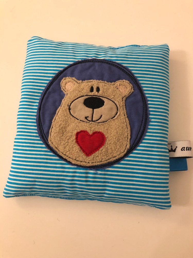 Körnerkissen Bär Türkis Gestreiftgeschenk Zur Geburtgeschenk Taufe Wärmekissen Körnerkissen Bär Türkis Gestreiftgeschenk Zur Geburtgeschenk Taufe Wärmekissen von AureaArtisShop