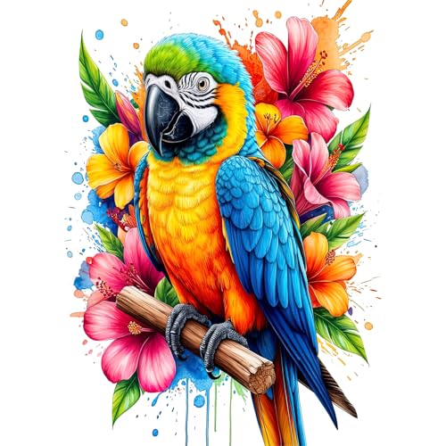 Auremi 5D Papagei Diamond Painting Erwachsene Kits, DIY Tiere Diamond Painting Bilder, Mosaikherstellung Malen Nach Zahlen Full Drill Cross Stickerei Malerei Kits für Home Wand Décor 30 x 40cm Auremi 5D Papagei Diamond Painting Erwachsene Kits, DIY Tiere Diamond Painting Bilder, Mosaikherstellung Malen Nach Zahlen Full Drill Cross Stickerei Malerei Kits für Home Wand Décor 30 x 40cm von Auremi