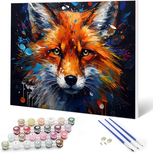 Auremi DIY Fuchs Malen nach Zahlen Set für Erwachsene Kinder mit Holzrahmen,Tiere Paint by Numbers Set für Anfänger Kunstkit Mit 3 - Pinseln und Acrylfarbe Leinwand Kit Wandkunst 20x30cm Auremi DIY Fuchs Malen nach Zahlen Set für Erwachsene Kinder mit Holzrahmen,Tiere Paint by Numbers Set für Anfänger Kunstkit Mit 3 - Pinseln und Acrylfarbe Leinwand Kit Wandkunst 20x30cm von Auremi