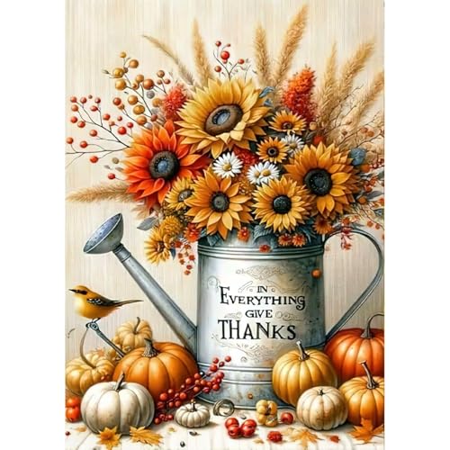 Auremi Diamond Painting Herbst Diamant Painting Bilder Sonnenblume Diamond Art Erwachsene Full DIY Diamant Kunst Malerei Stickerei Set Kreuzstich 30x40cm von Auremi