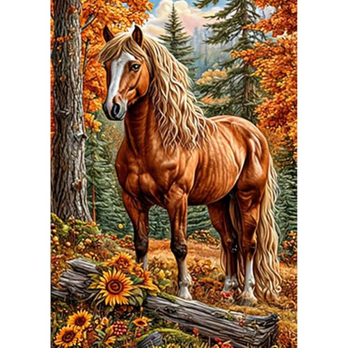 Auremi Pferd Diamond Painting Erwachsene, 5D Tiere Diamant Painting Bilder Erwachsene, DIY Diamond Painting Bilder Diamant Malerei Set für Wanddekoration 30x40cm Auremi Pferd Diamond Painting Erwachsene, 5D Tiere Diamant Painting Bilder Erwachsene, DIY Diamond Painting Bilder Diamant Malerei Set für Wanddekoration 30x40cm von Auremi