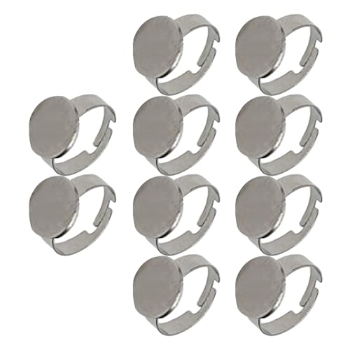 10pcs Verstellbare Edelstahlringe Basen Edelstahl Verstellbare Ringe Basen Für Schmuckbegeisterte 10pcs Verstellbare Edelstahlringe Basen Edelstahl Verstellbare Ringe Basen Für Schmuckbegeisterte von Aurgiarme