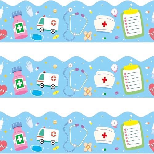 18m/59ft Krankenschwester Day Border Aufkleber 70 Mm Breites Krankenschwester Dekorative Grenzverkleidung Wandaufkleber Für Krankenhausfeierlichkeiten von Aurgiarme