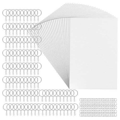 225pcs/Set Wärme Schrumpfblatt Kits Zeichnen Filmpapier Schlüsselbund Keyring Kreativ Art Craft Feiertagsgeschenk Für Kinder von Aurgiarme