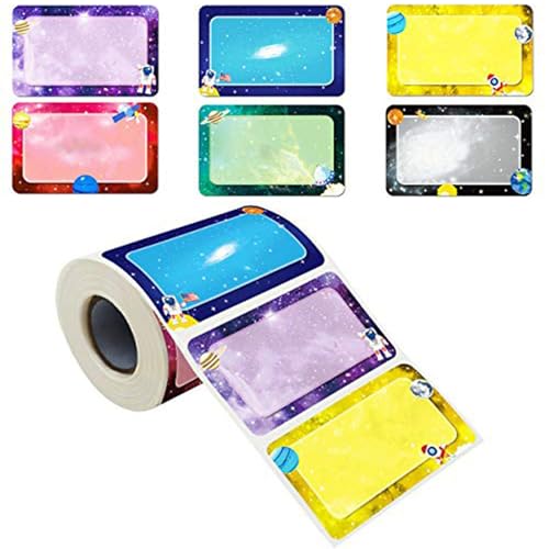 300pcs 55x90mm Cartoon Planet Name Aufkleber Bekleidungsetiketten Kleber Name Label Aufkleber Für Kindergartenschule von Aurgiarme