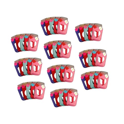 50 PCs Kinder Valentinstag Karten Gläser Happy Valentines Karten Geschenk Lustiger Valentiner Austauschkarte Für Jungen Mädchen von Aurgiarme