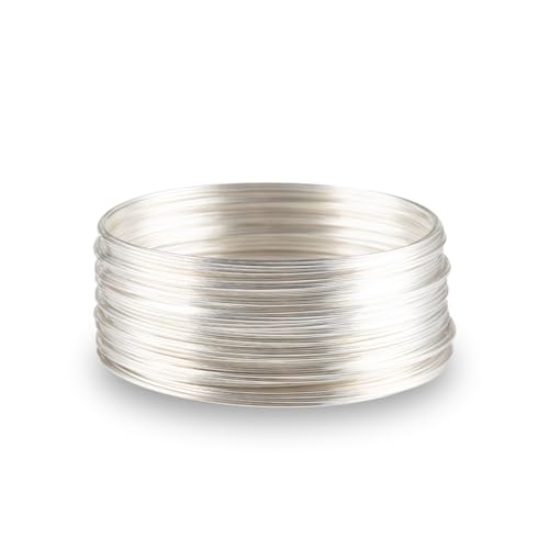 50 Schmuck Draht Speicher Perlendraht Stahldrahtbänder Armband Für Schmuckzubehör Halskette 6 Cm von Aurgiarme