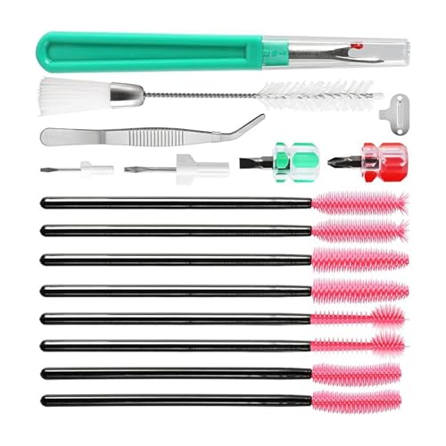 Aurgiarme 16pcs Nähmaschinen Reparaturwerkzeug Für Maschinenreparatur Mit Pinzetten Mit Doppelter/einzelner Köpfe Bürstenschraubendreher Naht Unpicker Gebogene Pinzetten Aurgiarme 16pcs Nähmaschinen Reparaturwerkzeug Für Maschinenreparatur Mit Pinzetten Mit Doppelter/einzelner Köpfe Bürstenschraubendreher Naht Unpicker Gebogene Pinzetten von Aurgiarme