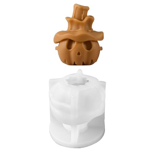 Halloween Thema Silikonform Schädel Silikone Kerzenformen Für Epoxidharz Kerzenseife Hausdekoration Halloween Silikonformen von Aurgiarme