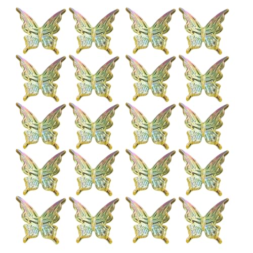 Packung Mit 20 Farbenfrohen Schmetterlingsperlen Für Schmuckherstellung Und Craft Projekte Lose Abstandshalterperlen Für Halsketten Armbänder Packung Mit 20 Farbenfrohen Schmetterlingsperlen Für Schmuckherstellung Und Craft Projekte Lose Abstandshalterperlen Für Halsketten Armbänder von Aurgiarme