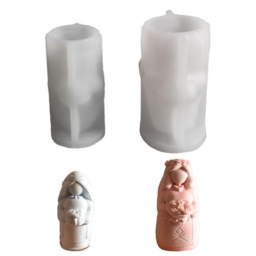 Silikonform Zur Herstellung Von 3D Kerzenbraut Die Handgefertigte Hochzeitsdekoration Form Handgefertigtes Kerzenwerkzeug Hält Silikonform Zur Herstellung Von 3D Kerzenbraut Die Handgefertigte Hochzeitsdekoration Form Handgefertigtes Kerzenwerkzeug Hält von Aurgiarme