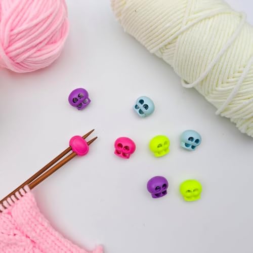 MAGNEECH Bunte Stricknadelstopper, Doppelloch-Nadelspitzenschutz, Huggers – unverzichtbares Strickzubehör in bunten Farbtönen, 8 Stück MAGNEECH Bunte Stricknadelstopper, Doppelloch-Nadelspitzenschutz, Huggers – unverzichtbares Strickzubehör in bunten Farbtönen, 8 Stück von Auriela