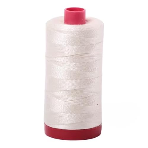 Aurifil 12 W Baumwollgarn – Kreide # 2026 (356 Yd) – 100 % ägyptische Baumwolle – ideal für Handstickerei, Quilten, Ziernähen, dekoratives Nähen, hergestellt in Italien von Aurifil