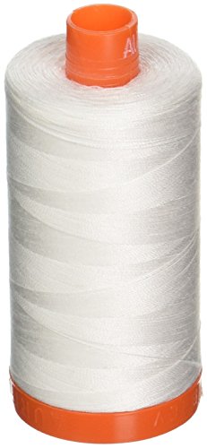 Aurifil A1050–2021 Mako-Baumwollgarn, solide, 50 WT, 1422 Yds, naturweiß von Aurifil