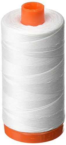 Aurifil A1050–2024 Mako-Baumwollgarn, solide, 50 WT, 1422 Yds weiß von Aurifil