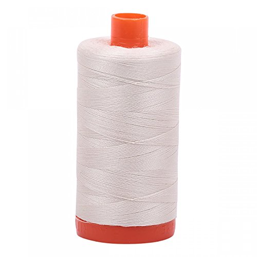 AURIFIL USA Aurifil 50 Wt Baumwolle, 1,4 m, Silber, 1400 m, Silberweiß von Aurifil