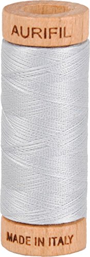 Aurifil Faden aus ägyptischer Baumwolle, 80 W, 280 m (#2600 Taube) von Aurifil