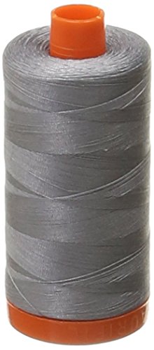 Aurifil Mako Baumwolle 50 Gew.-% Garn Grau, 1.300 Meter von Aurifil