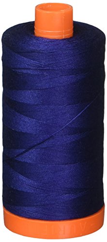 Aurifil Mako-Baumwollgarn, solide, 50 W, 1400 m, dunkelmarineblau Aurifil Mako-Baumwollgarn, solide, 50 W, 1400 m, dunkelmarineblau von Aurifil