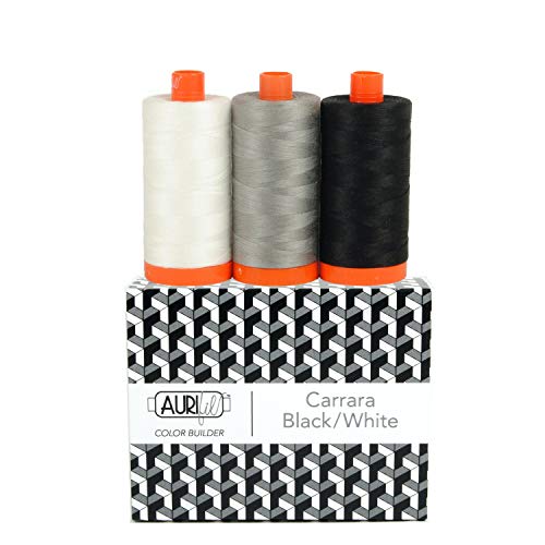 Aurifil Thread CB CarrarBlk/Wh, 3 Stück, schwarz Aurifil Thread CB CarrarBlk/Wh, 3 Stück, schwarz von Aurifil