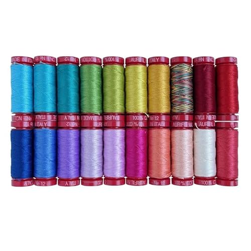 Foundations by Aurifil 100 % Baumwolle, 12 W, 20 Spulen, ideal zum Nähen, Quilten, Patchwork, Basteln von Aurifil