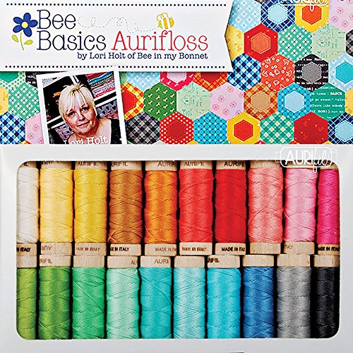 Lori Holt Bee, Basic, Aurifil Faden-Set, 20 kleine Spulen, Aurifloss LH30BB20 von Aurifil