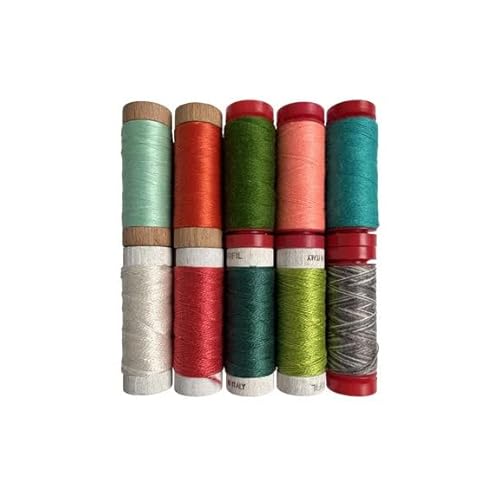 Moon Trees von Jo Avery 10 kleine Spulen – 100% ägyptische Baumwolle – ideal für Handstickerei, Quilten, Steppnähen, dekoratives Nähen – hergestellt in Italien Moon Trees von Jo Avery 10 kleine Spulen – 100% ägyptische Baumwolle – ideal für Handstickerei, Quilten, Steppnähen, dekoratives Nähen – hergestellt in Italien von Aurifil