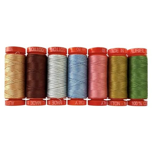 The 2026 Windham Fabrics Challenge 7 kleine Spulen aus 100 % Baumwolle, 50 W, ideal für Handstickerei, Quilten, Ziernähen, hergestellt in Italien The 2026 Windham Fabrics Challenge 7 kleine Spulen aus 100 % Baumwolle, 50 W, ideal für Handstickerei, Quilten, Ziernähen, hergestellt in Italien von Aurifil